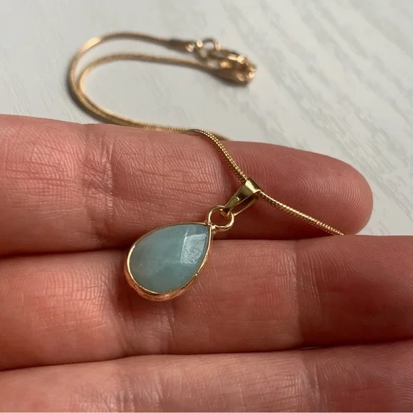 • NEW! Dainty Amazonite Necklace • - Picture 7 of 14